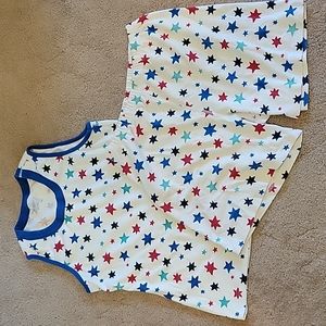Hanna Andersson unisex stars patriotic pj's.  Size large.